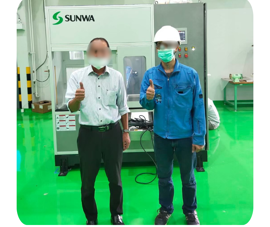 บริการประกอบและติดตั้ง เครื่องจักร Sunwa มือหนึ่งนำเข้าจากญี่ปุ่น
