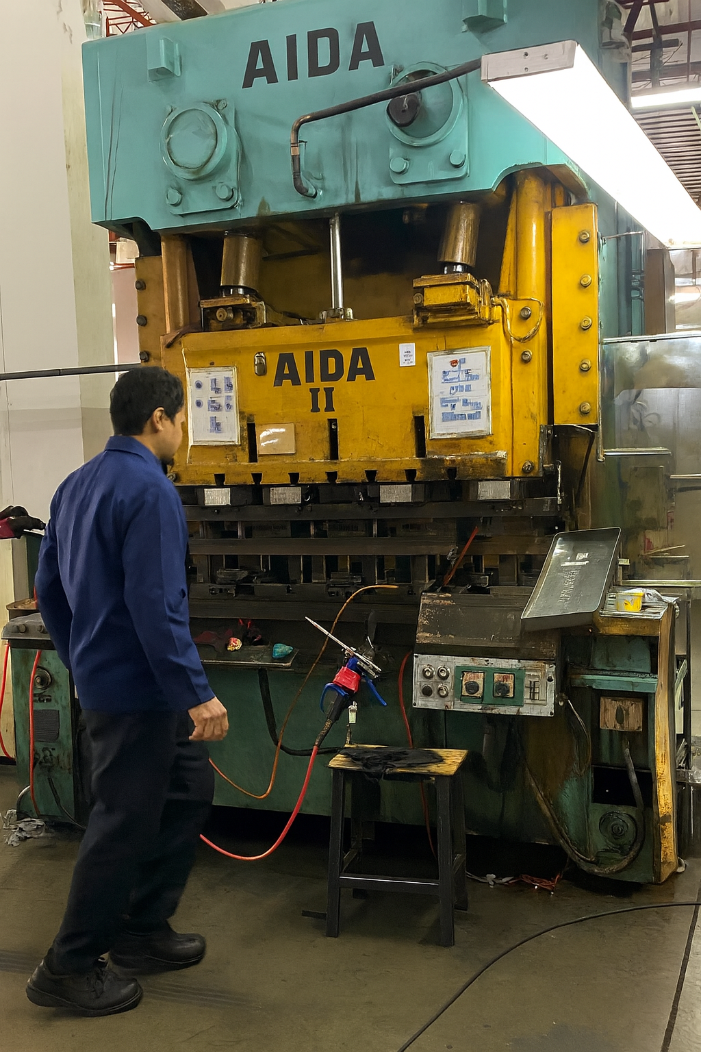 Overhaul เครื่องจักรเจาะแผ่นเหล็ก